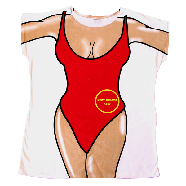 Red One-Piece Women's Cover Up