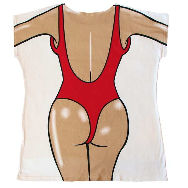 Red One-Piece Women's Cover Up