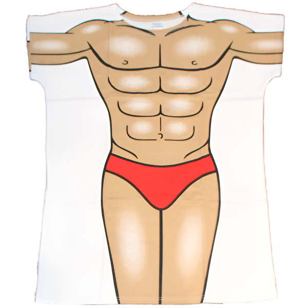 Red Speedo Men's Cover Up