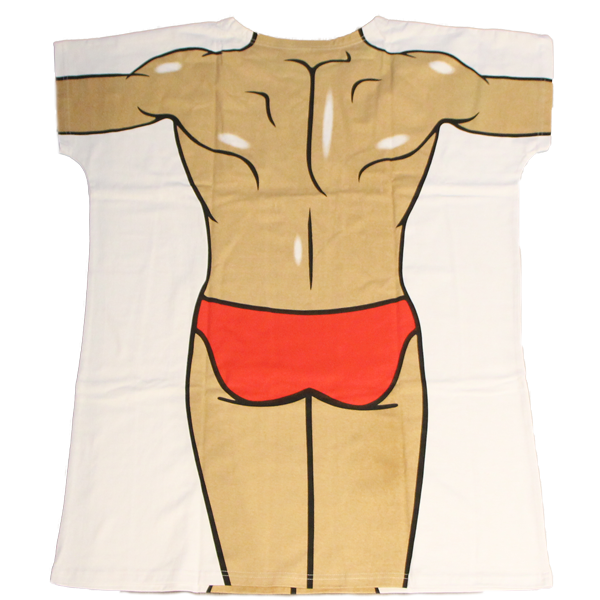 Red Speedo Men's Cover Up
