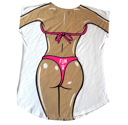 Hot Pink Surf Sun Fun Women's Cover Up