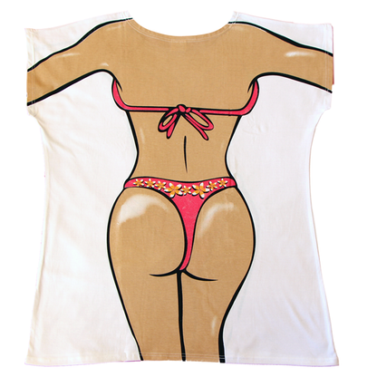 Pink Frangipani Women's Cover Up from Body Dreams Australia