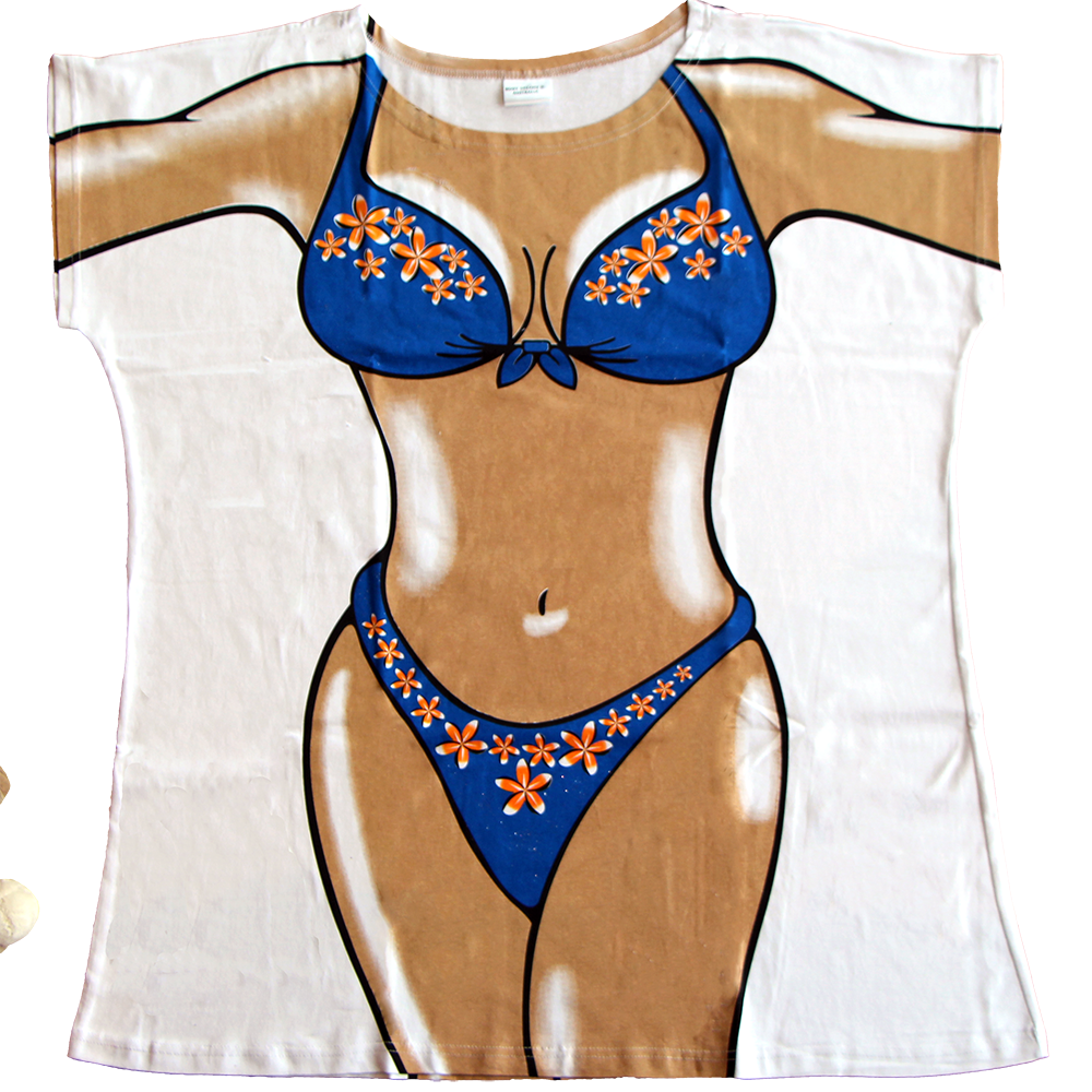 Blue Frangipani Women's Cover Up from Body Dreams Australia