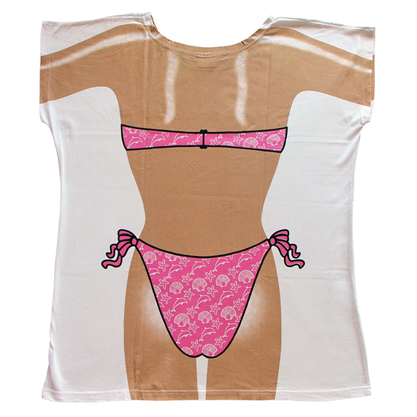 Back - Pink Shells Women's Cover Up from Body Dreams