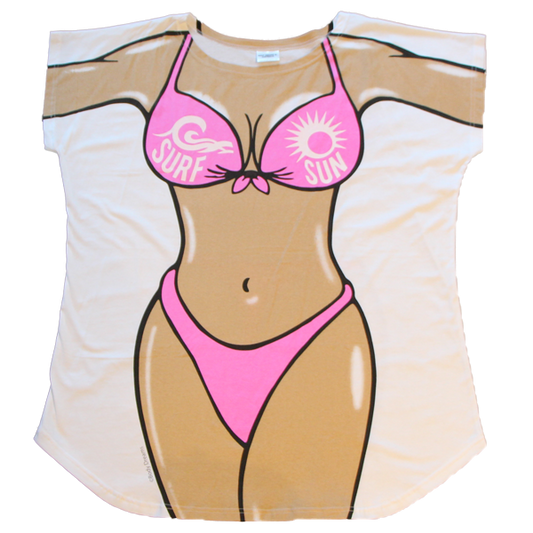 Surf Sun Fun Pink Women's Cover Up