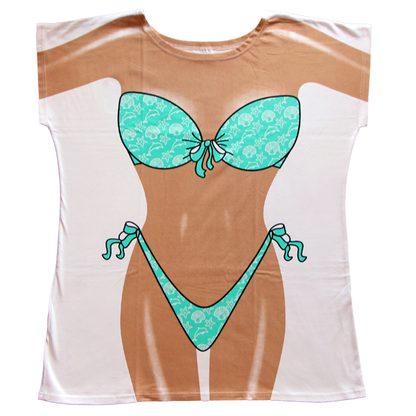 Front - Aqua Shells Women's Cover Up from Body Dreams