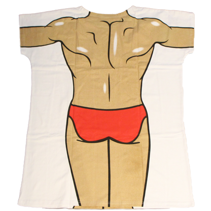 Red Speedo Men's Cover Up