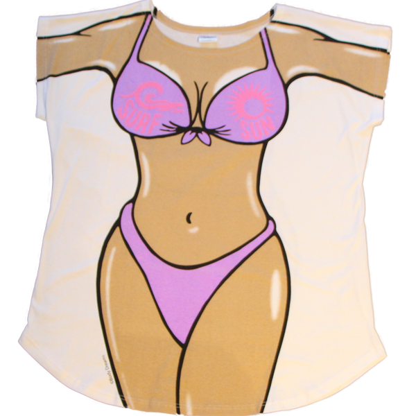 Surf Sun Fun Purple Women's Cover Up