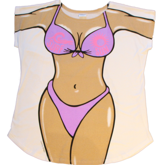 Surf Sun Fun Purple Women's Cover Up