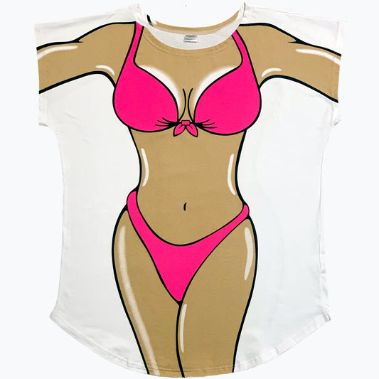 Pink Bikini Women's Cover Up